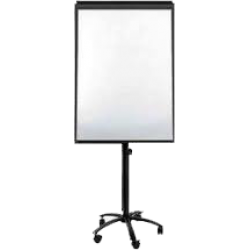 Flipchart magnetic, rama aluminiu, suport mobil din 5 brate cu rotile 70*100 cm EVOffice