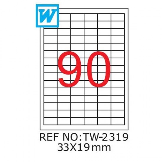 Etichete autoadezive TANEX, 90/A4 , 33 x 19mm