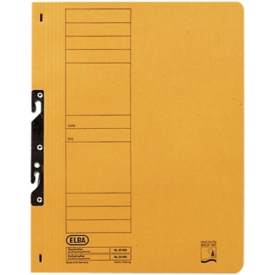 Dosar carton incopciat 1/1 ELBA - orange
