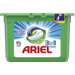 Detergent capsule Ariel 3in1 PODS Lenor Touch, 12 spalari