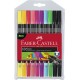 Carioci, 2 capete, 10 culori/set, FABER CASTELL 