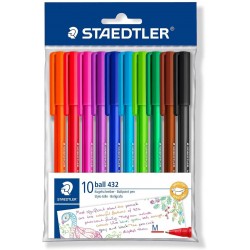 Pix stick unica folosinta, 10 culori/set, Staedtler