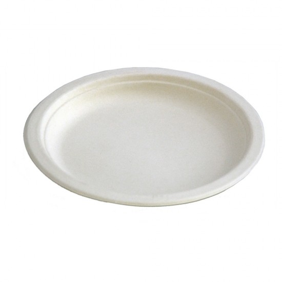 Farfurii plate biodegradabile 17 cm, 50 buc./set