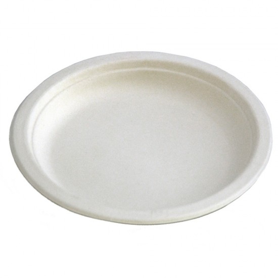 Farfurii plate biodegradabile 22 cm, 50 buc./set