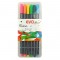 Fineliner, forma hexgonala, varf 0.4 mm ,12buc/cutie plastic
