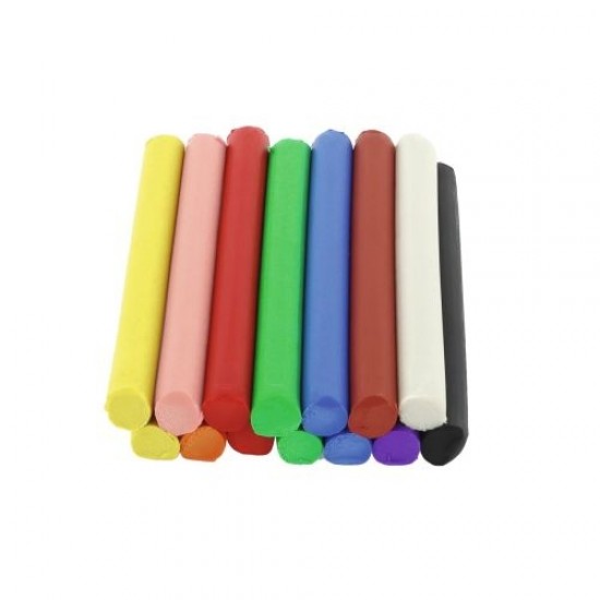 PLASTILINA CREAPLAST 240G, SET 10 CULORI ASORTATE