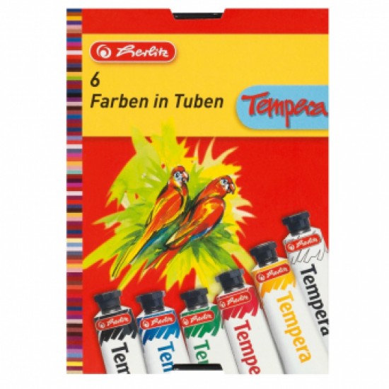 ACUARELE TEMPERA 16ML 6 CULORI-SET Herlitz