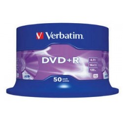 DVD+R, 4.7GB, 16X, 50 buc/bulk, VERBATIM
