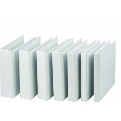 Caiet mecanic cu buzunar, 2 inele in "D", 40 mm, cotor 65mm, Optima - alb