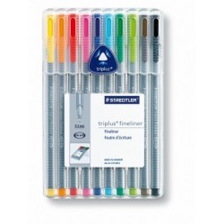 Set liner 0.3mm, 10 culori/set, STAEDTLER Triplus