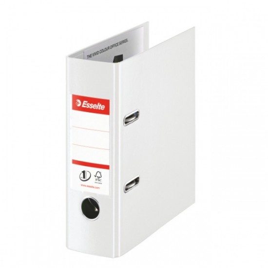 Biblioraft dublu plastifiat, A5, 7.5cm, ALB, ESSELTE No. 1 Power VIVIDA