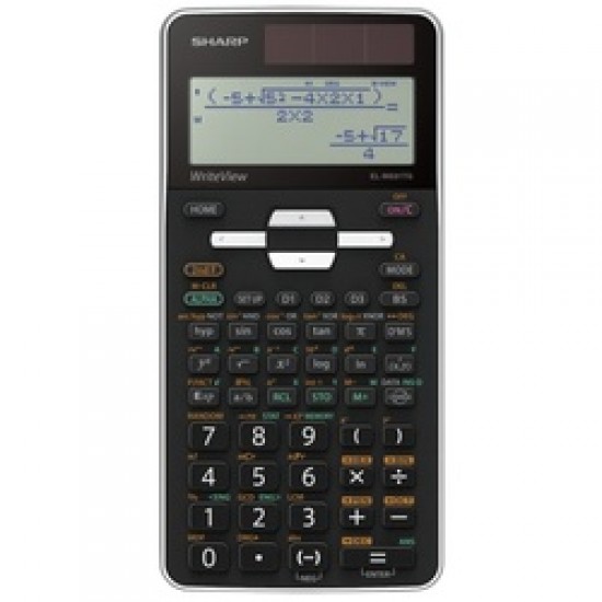Calculator stiintific, 16 digits, 422 functiuni, 166x80x14 mm, dual power, SHARP EL-W531TGWH - alb