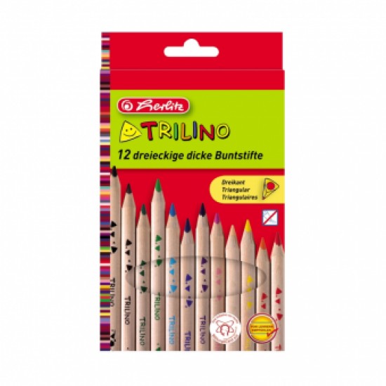 CREIOANE COLOR TRIUNGHIULAR TRILINO, SET 12, Herlitz