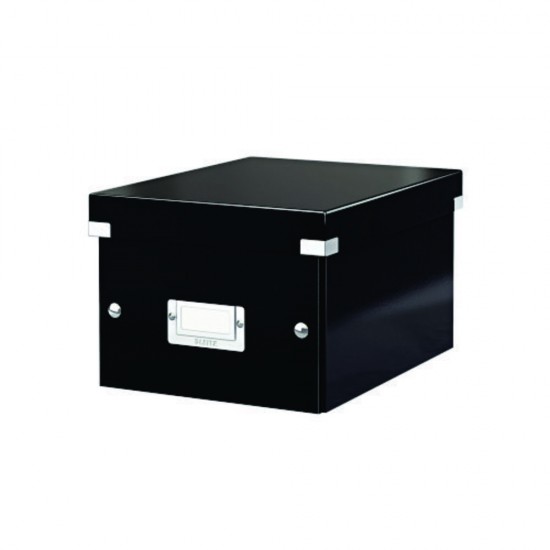 Cutie LEITZ Click & Store mica 216 x 160 x 282 mm, carton laminat - negru