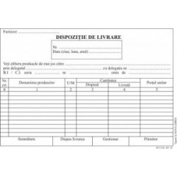 Dispozitie livrare, format A5, tipar fata/verso, 100 file/carnet