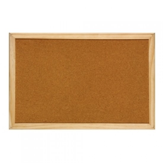 Panou pluta cu rama din lemn,  90 x 120 cm, Optima