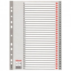 Separatoare din plastic ESSELTE, index 1-31, A4. 