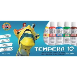 Tempera 10 culori/set, KOH-I-NOOR