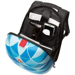 Rucsac ZIPIT Shell -triunghiuri albastre 