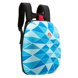 Rucsac ZIPIT Shell -triunghiuri albastre 