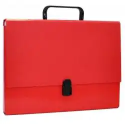 Servieta din carton laminat, A4/5cm, cu inchidere si maner, Office Products