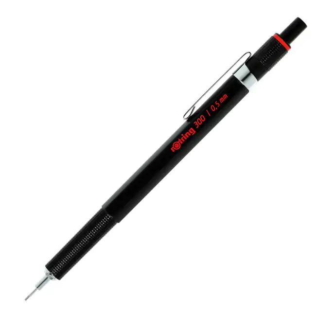 Creion mecanic, 0.5mm, negru, ROTRING 300