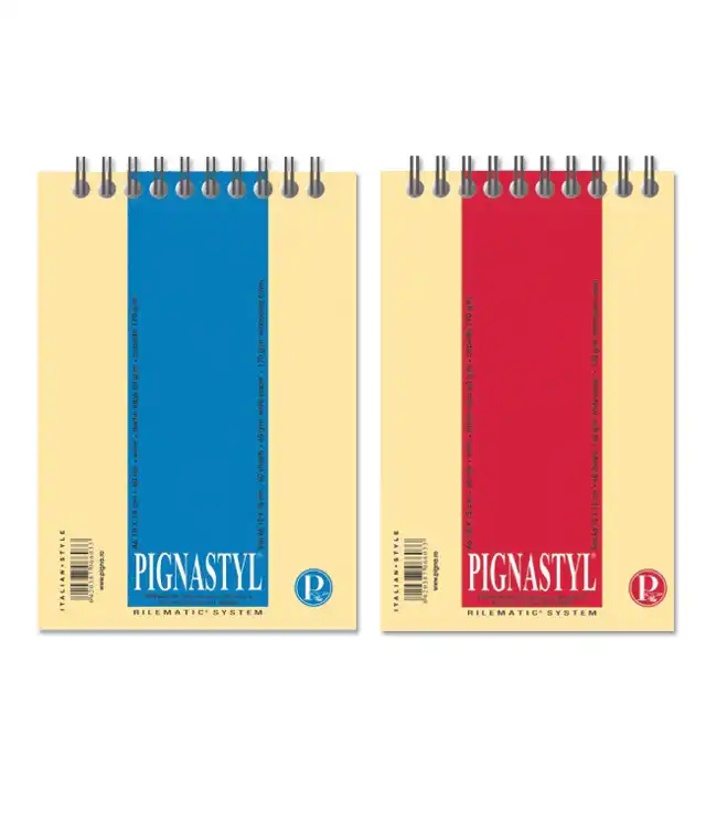 Bloc notes, spira, format A6, 60 file, velin, PIGNA Styl