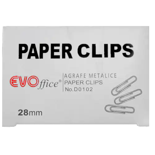 Agrafe metalice, 28mm EVOffice