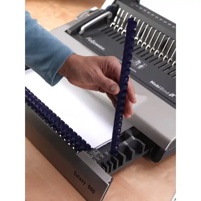 Aparat de indosariat electric (pentru inele din plastic), FELLOWES Galaxy e 500