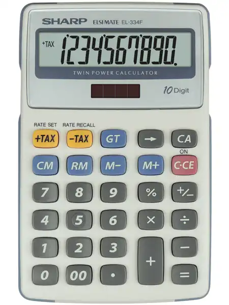 Calculator de birou, 10 digits, SHARP EL-334FB