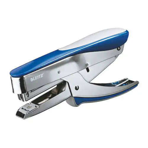 Capsator de mana Jumbo Leitz 5548, 30 pag, albastru