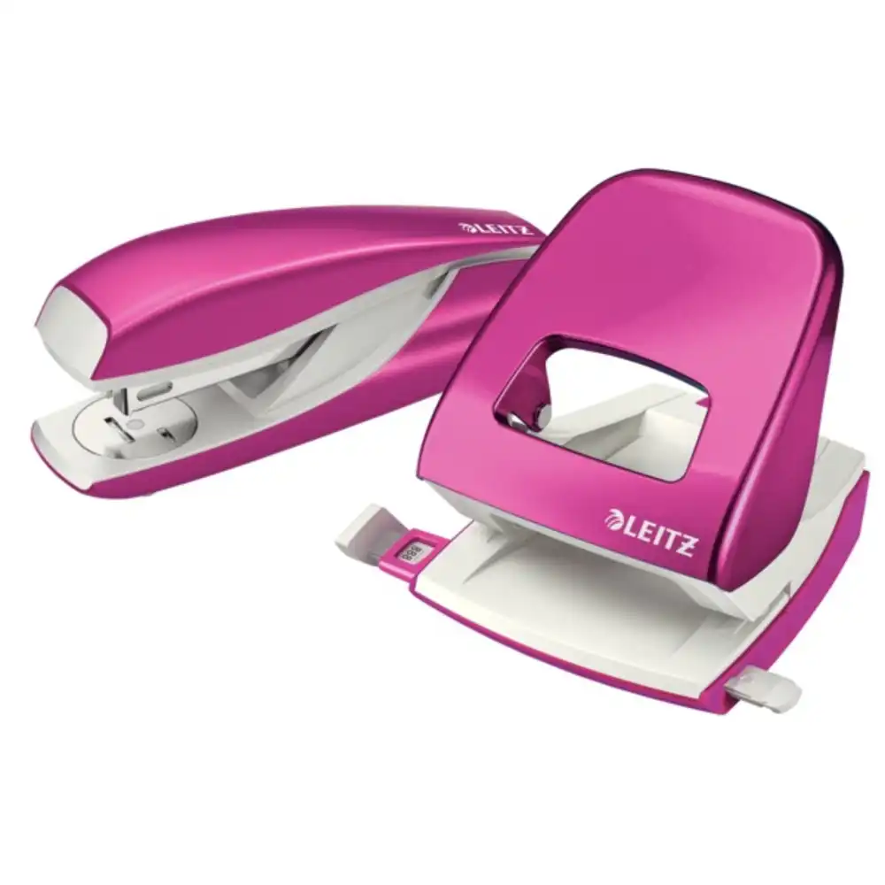 Capsator metalic, LEITZ WOW 5502 NeXXt Series, 30 coli – roz metalizat