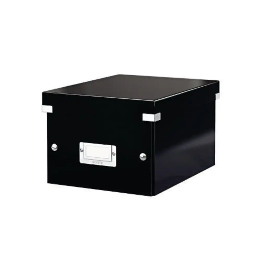 Cutie LEITZ Click & Store mica 216 x 160 x 282 mm, carton laminat – negru