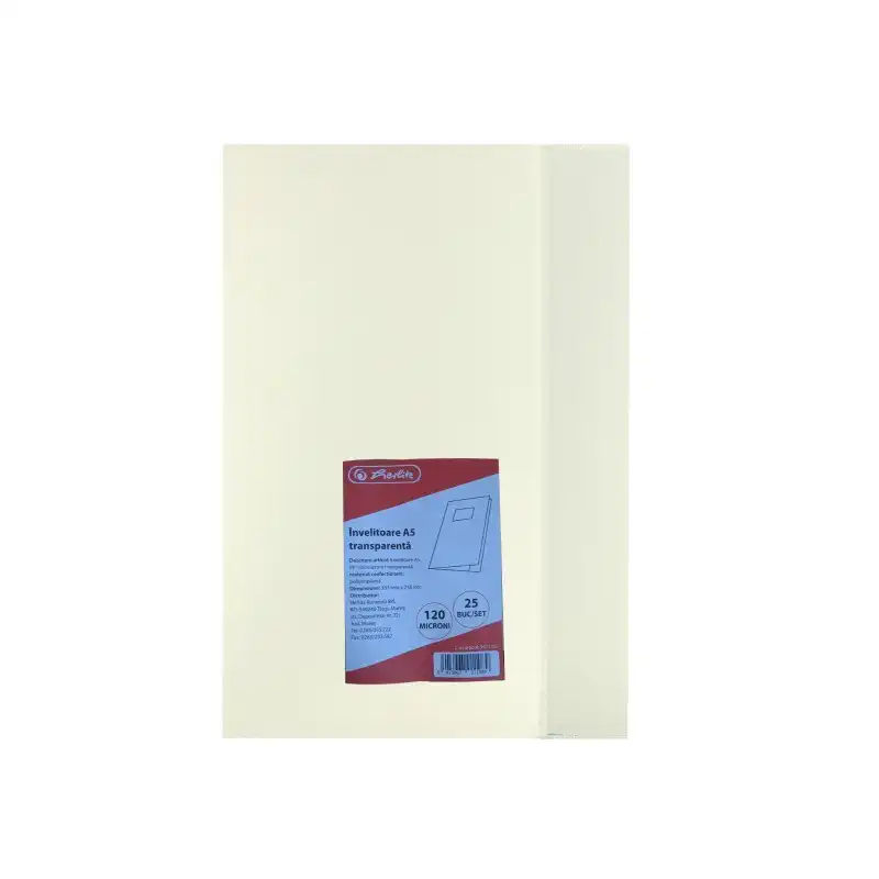COPERTA, A5 PP 120 microni, transparenta