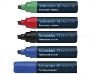 Permanent marker SCHNEIDER Maxx 250, varf tesit 27mm, verde