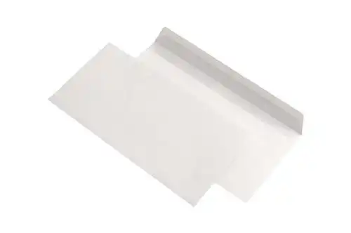 Plic C7, dimensiuni 110 x 220mm, siliconic, alb, gramaj 80 g/mp, fara fereastra