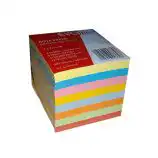 Rezerva cub color, format 9×9 cm 800 file (4 culori pastel + 4 culori neon)  EVOffice