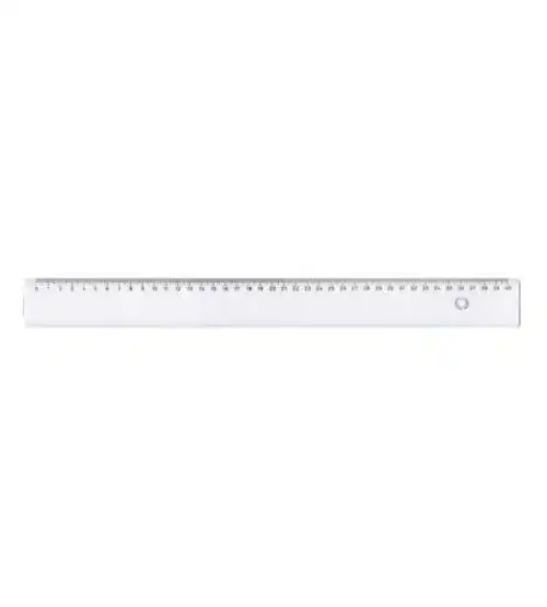 Rigla 40cm, transparent, EVOffice