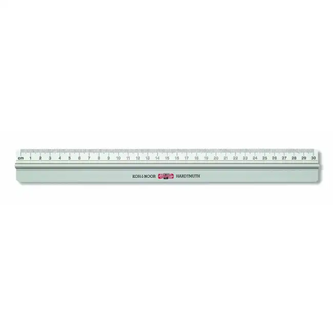 Rigla din metal cu maner, 30cm, KOH-I-NOOR