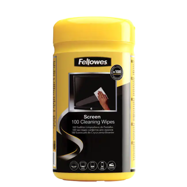 Servetele pentru curatare monitor, 100 bucati/suport, FELLOWES Servetele pentru curatare monitor, 100 bucati/suport, FELLOWES