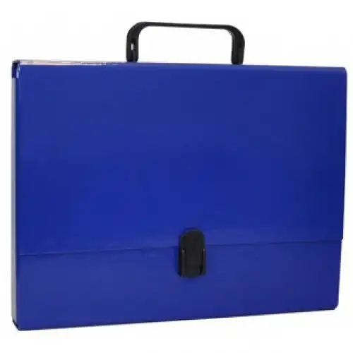 Servieta din carton laminat, A4/5cm, cu inchidere si maner, Office Products
