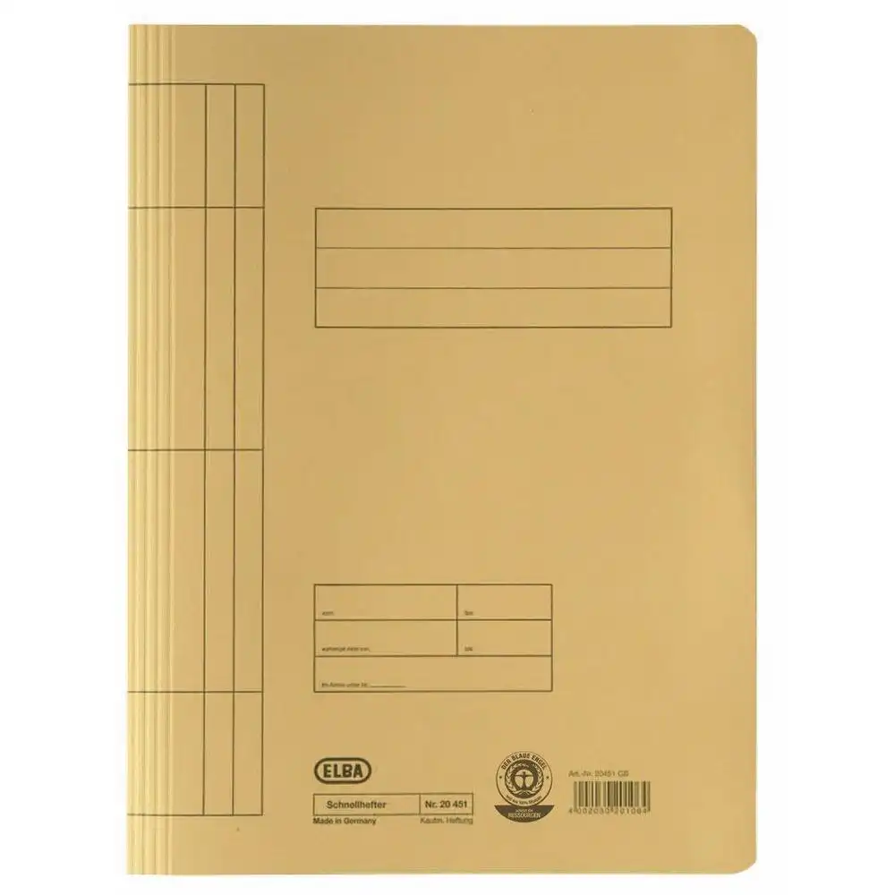 Dosar carton cu sina ELBA – galben