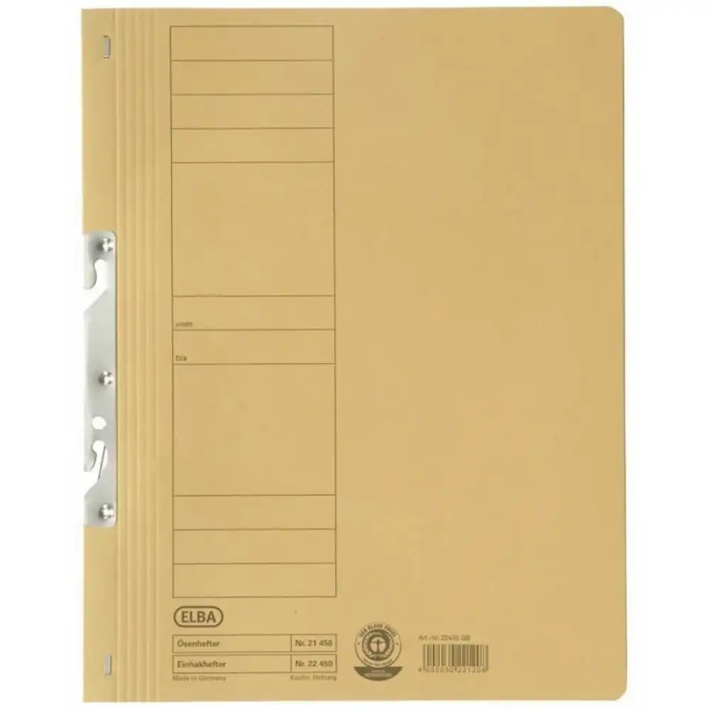Dosar carton incopciat 1/1 ELBA – galben