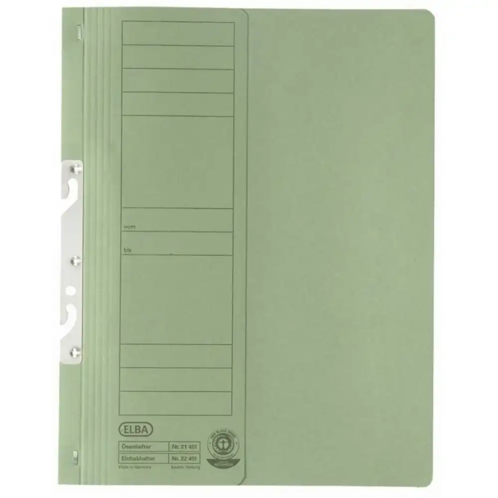 Dosar carton incopciat 1/1 ELBA – verde