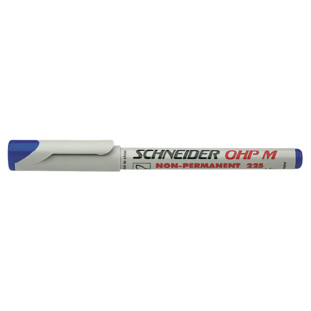 Universal non-permanent marker SCHNEIDER Maxx 225 M, varf 1mm – albastru