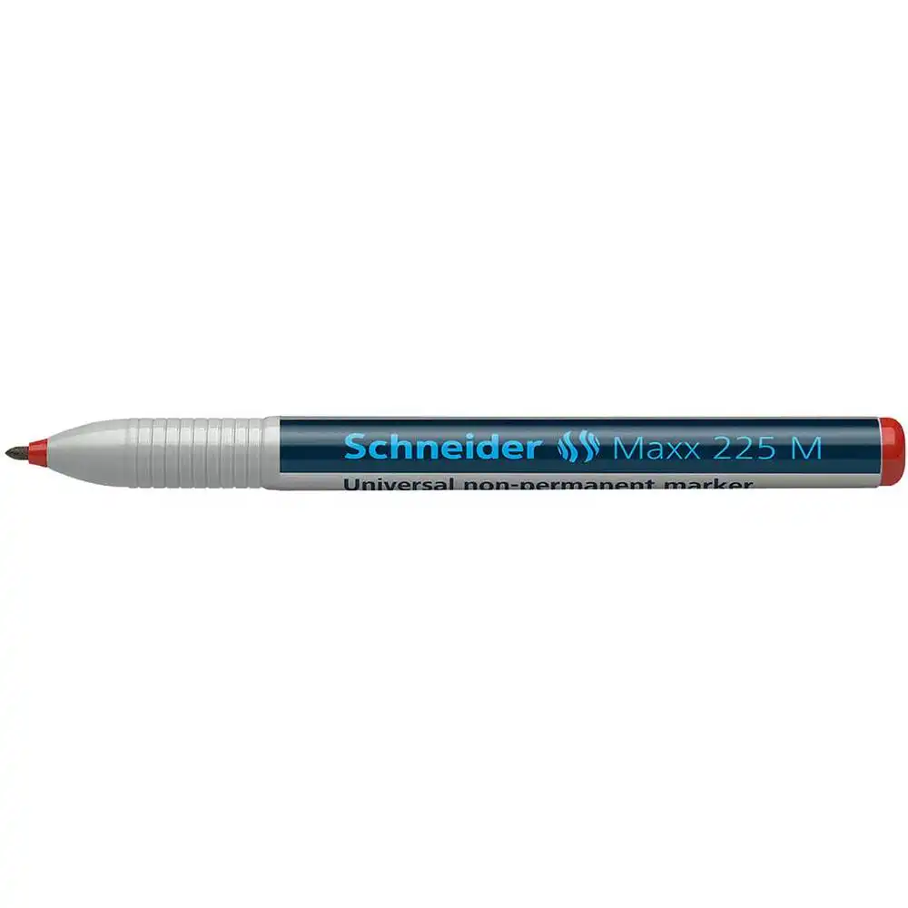 Universal non-permanent marker SCHNEIDER Maxx 225 M, varf 1mm – rosu