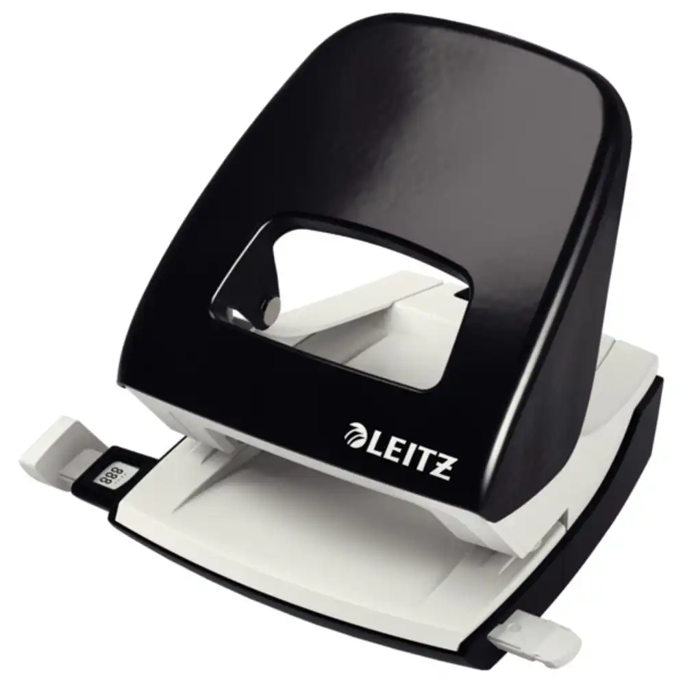 Perforator metalic LEITZ 5008 NeXXt Series, 30 coli – negru
