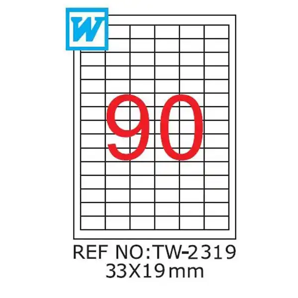 Etichete autoadezive TANEX, 90/A4 , 33 x 19mm