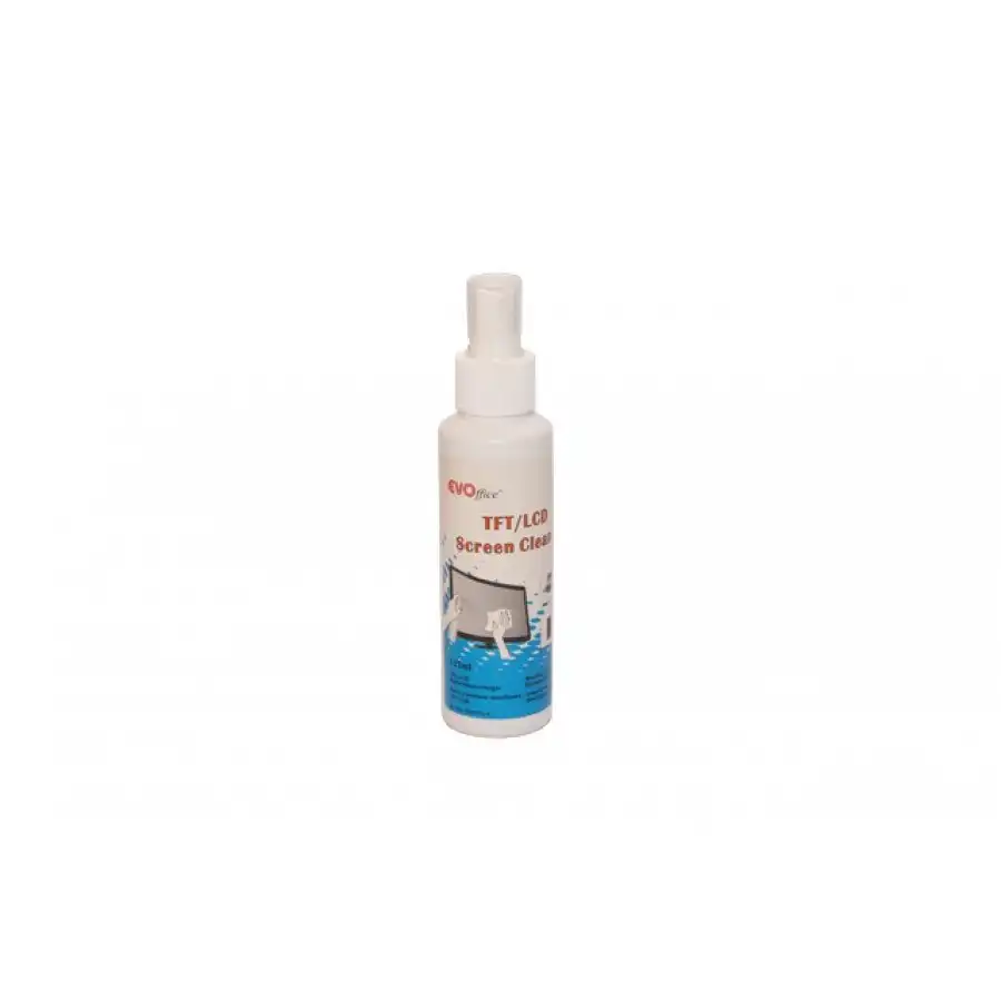 Spray pentru curatare monitoare, suprafete multiple, 125ml EVOffice