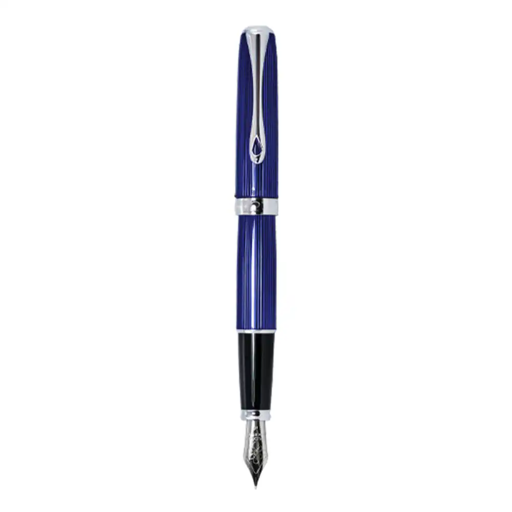 STILOU DIPLOMAT Excellence A2 – Sky-Line Blue Chrome – stilou cu penita M, din otel inoxidabil
